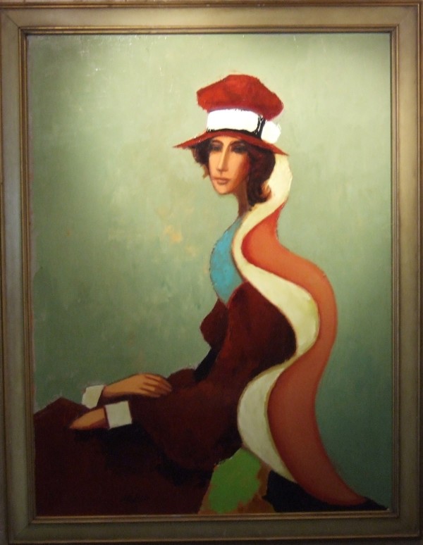 Lady with Big Hat by David Adickes