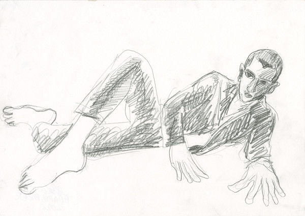 Darius Reclining Study by Adam Baker, Image 1.