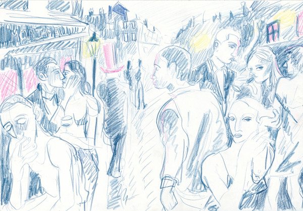 Paris Street Study by Adam Baker, Image 1.