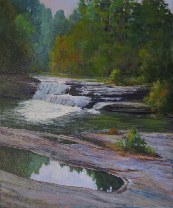 Falls On Horse Pasture River by Marsha Hamby Savage