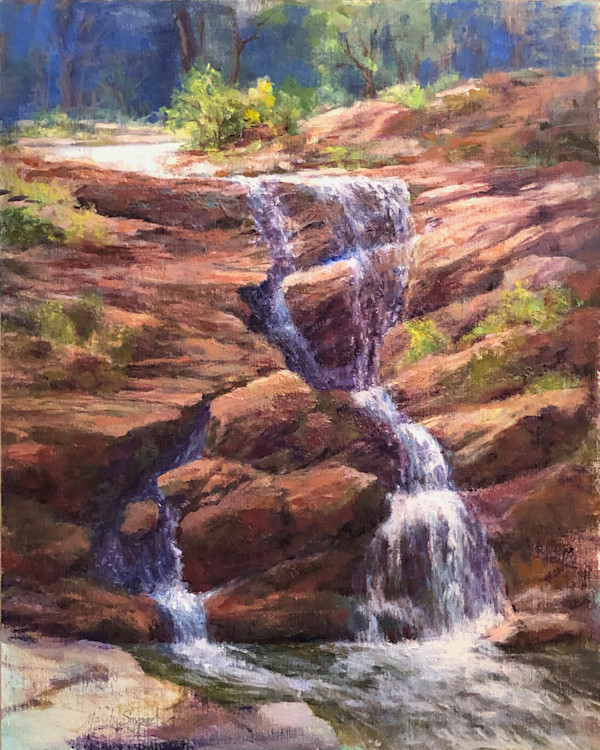 Waterfall Spilling by Marsha Hamby Savage