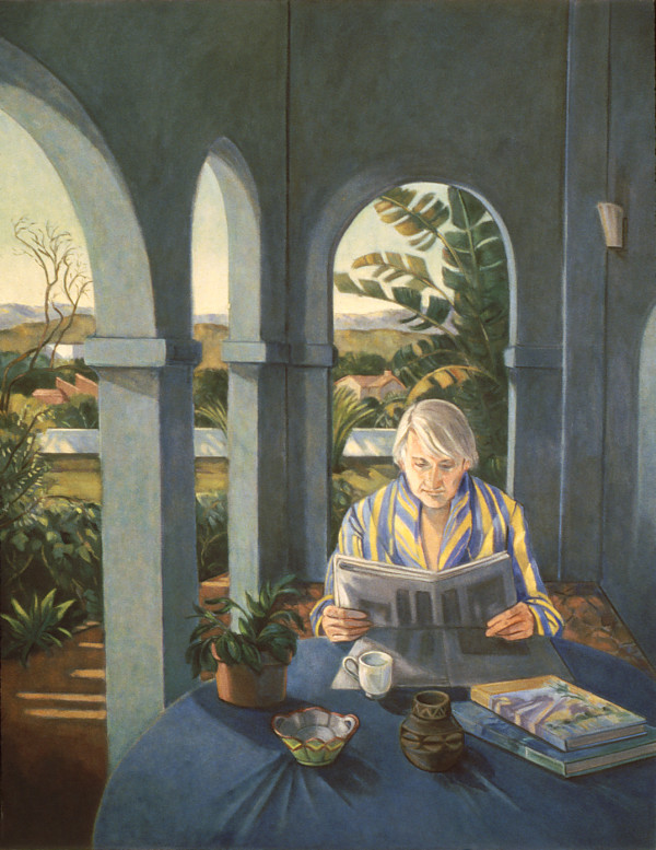 Reading in the Loggia by Ethel Fisher