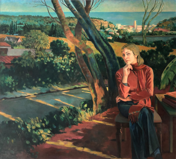 Janice Seated in a Garden by Ethel Fisher