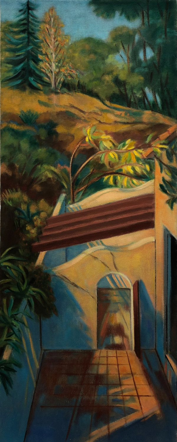 Patio Wall with Arch by Ethel Fisher