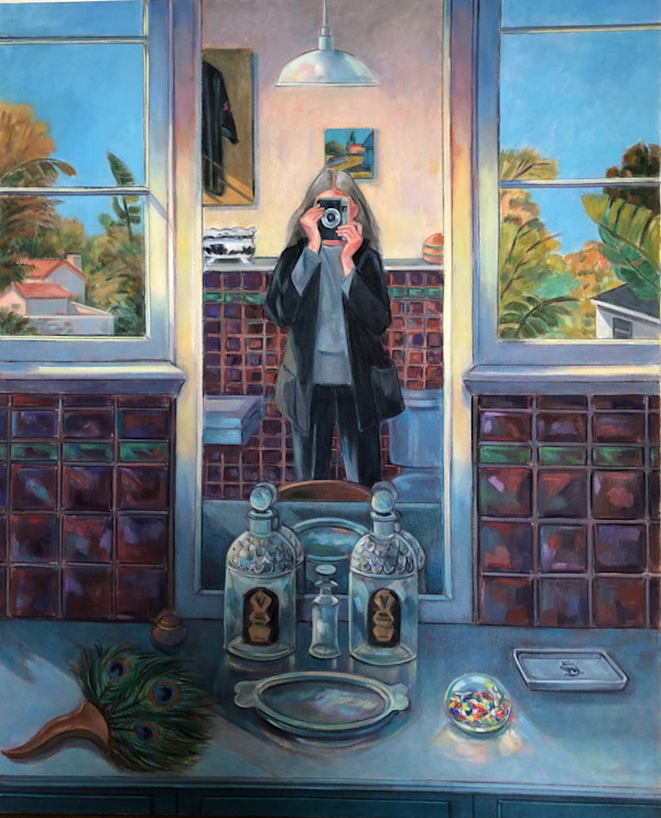 Self Portrait with Camera by Ethel Fisher