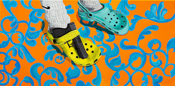 You've Heard of Elf on a Shelf, Here's a... (Glock on a croc) by Brejenn Allen