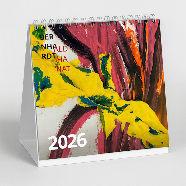 2026 Art Desk Calendar by Bernhardt Aldihanat