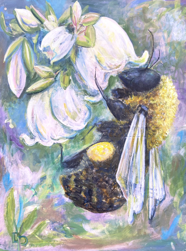 Bee & Blueberry by Delphine Peller