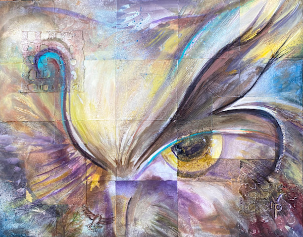 Owl Abstract 1 by Delphine Peller