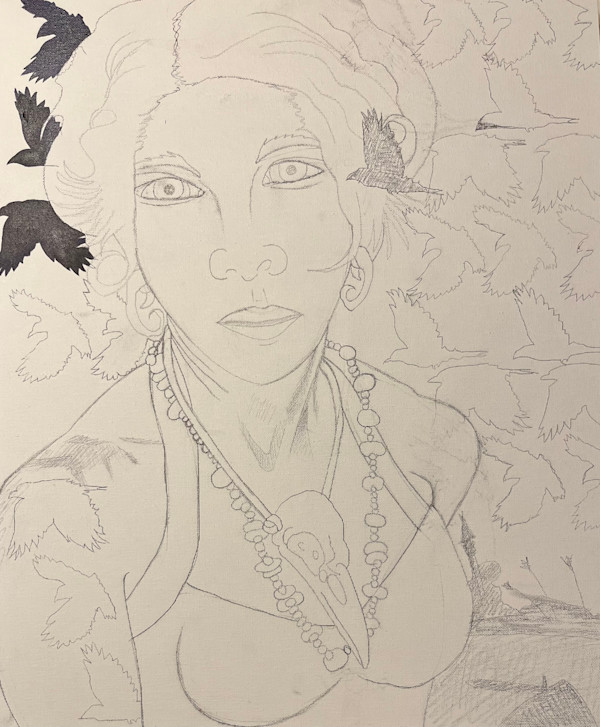 Work in Progress: The Morrigan by Frances Byrd, Image 1.