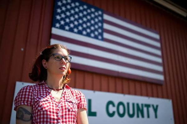 2018 Gainesville, GA: Hall County Farmers Market Barn Flag by Frances Byrd
