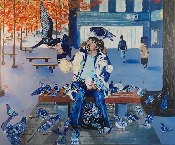 Largesse (birdman/l'ami des oiseaux) by Helene Montpetit