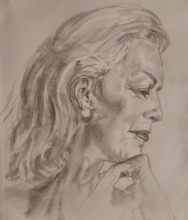 Barbara In Profile by Helene Montpetit