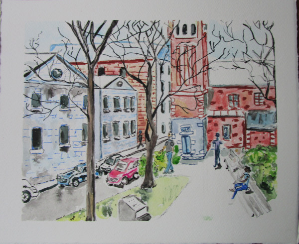 Place d'Youville by Helene Montpetit