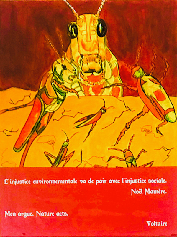 Fudgesicle/Apocalypse series, shadow animal: Locusts by Hélène Montpetit, Image 2.