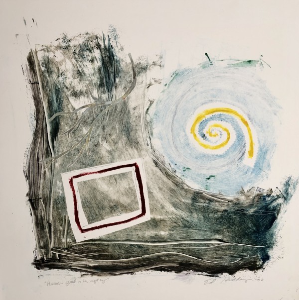 A Women Glued to her Mystery by Ed Haddaway