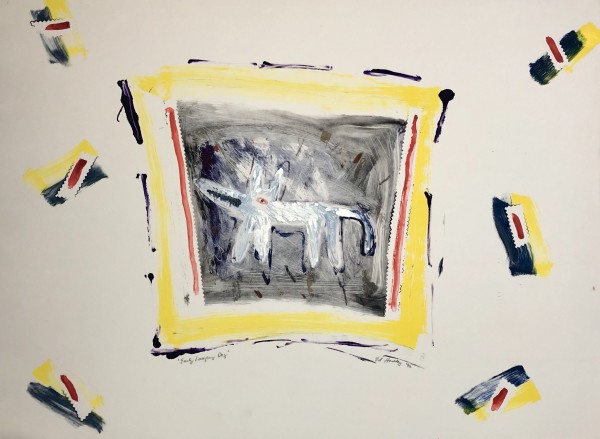 Early Laughing Dog by Ed Haddaway