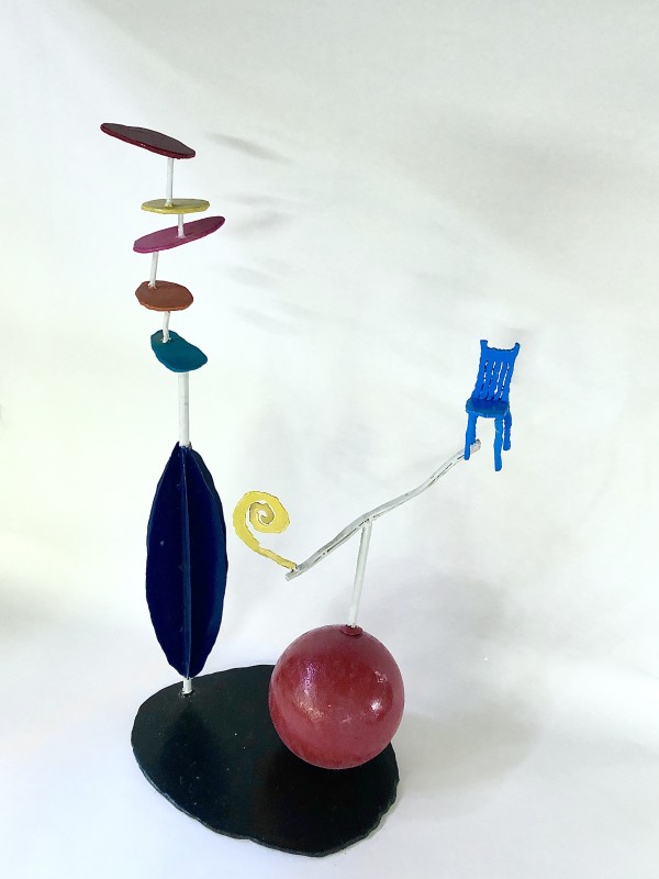 Playing with the Bright Red Ball (Maquette) by Ed Haddaway