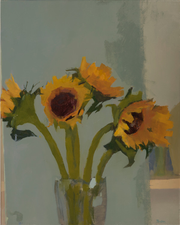 Five Sunflowers 1 by Lucy Barber