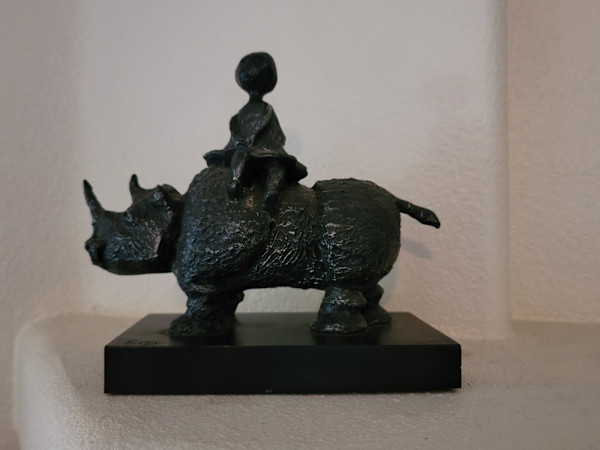 Girl on a Rhino by Graciela Rodo Boulanger, Image 1.