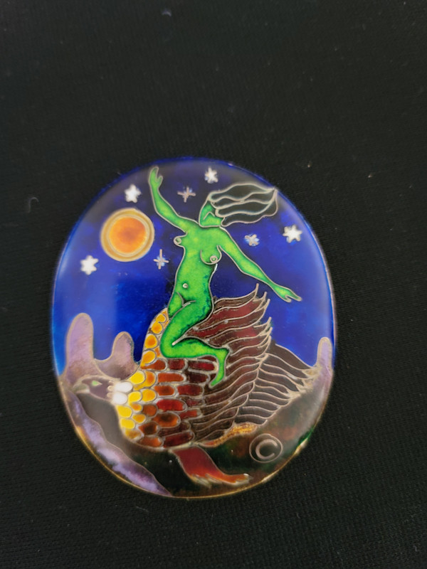 Cloisonne - Green Woman by Colette Denton, Image 1.