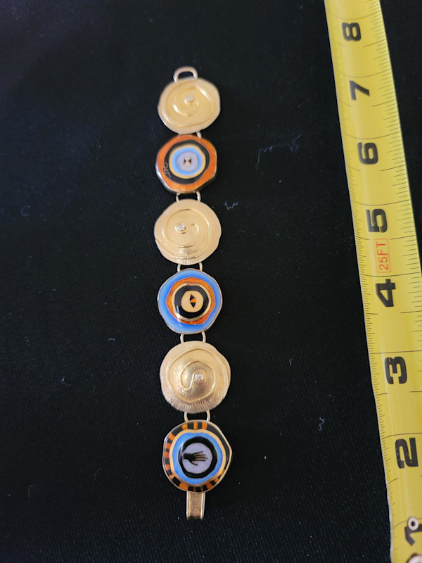 Bracelet  - Bullseye Cloisonne by Colette Denton, Image 2.