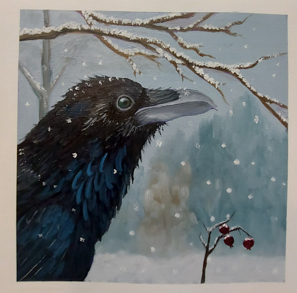Snow Raven by Susan Merritt