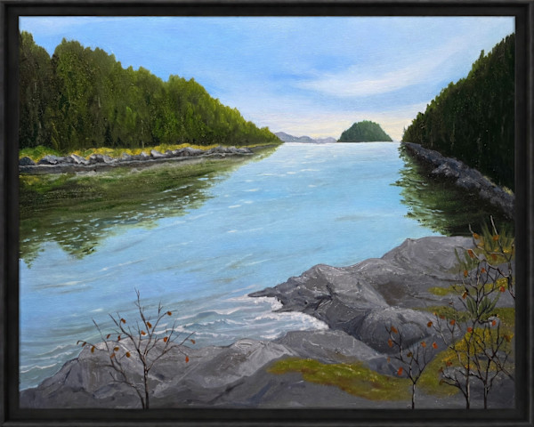 Dodd Narrows, Slack Tide by Susan Merritt, Image 1.