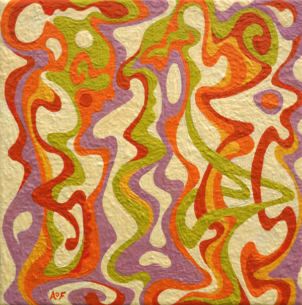 Linear Twined Color Study by Amy Ferrari