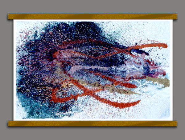 Abstract fighting fish by Gary Polonsky