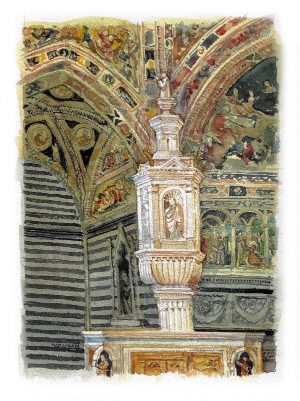 Baptistry of San Giovanni, Siena by Ernie Marjoram