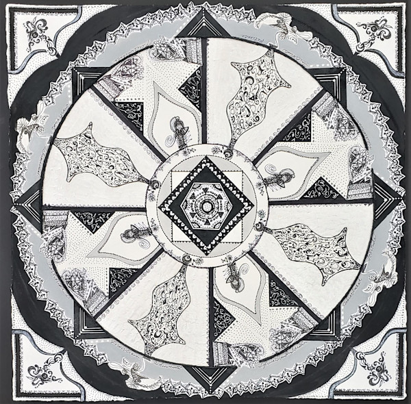 Perserverance: Mandala, Sylvia H Goulden by California Art League