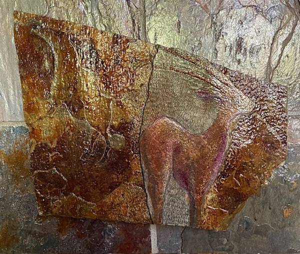African Odyssey No. 4:  Gemsbok & Petroglyph by Don Paglia