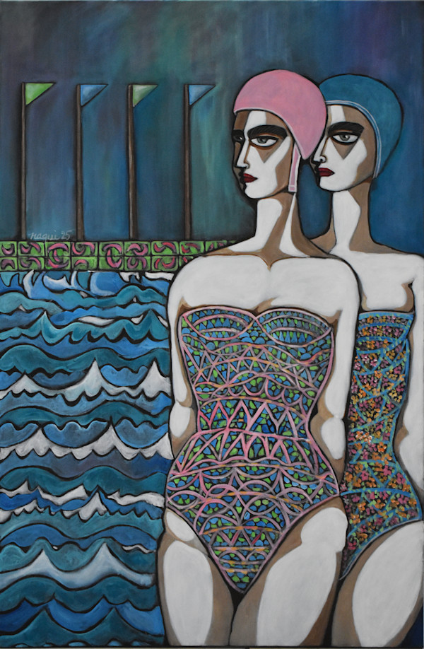 Swimmers by Nagui Achamallah