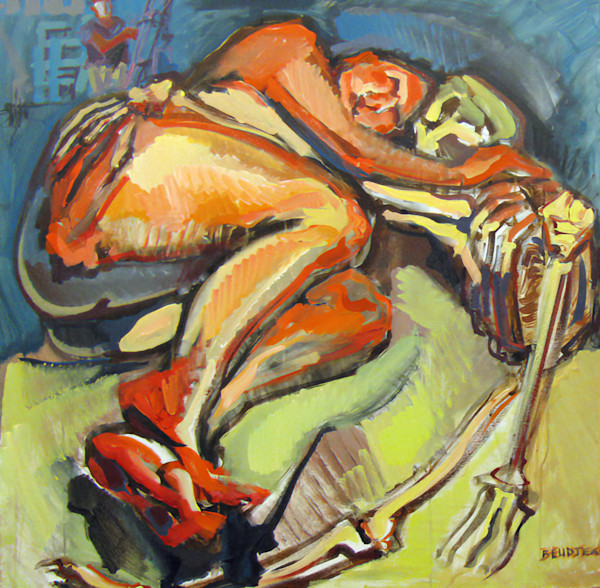 Reclining Pose of a Figure by Shant Beudjekian