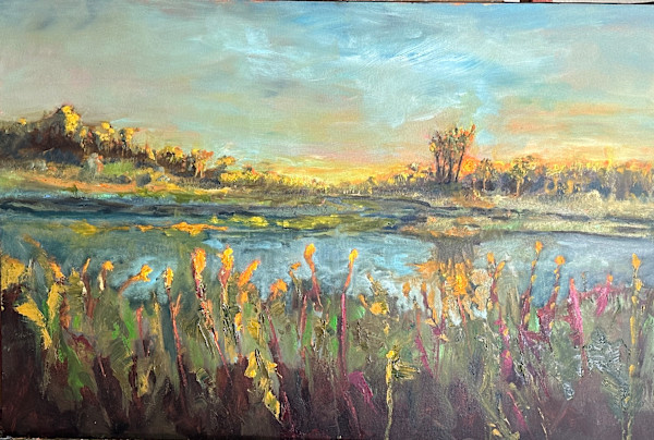 Sunset, Ballona Wetlands by Robert Zent Chew