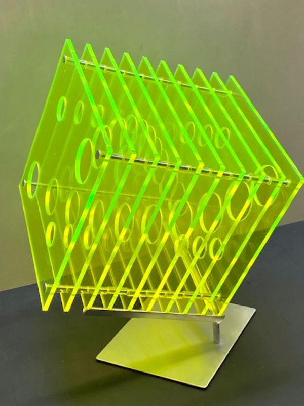 Tnneled Cube Yellow by Colin Barker