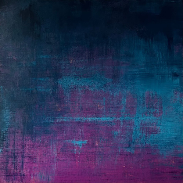 Untitled (Blue & Fuchsia) by Susan Dukow