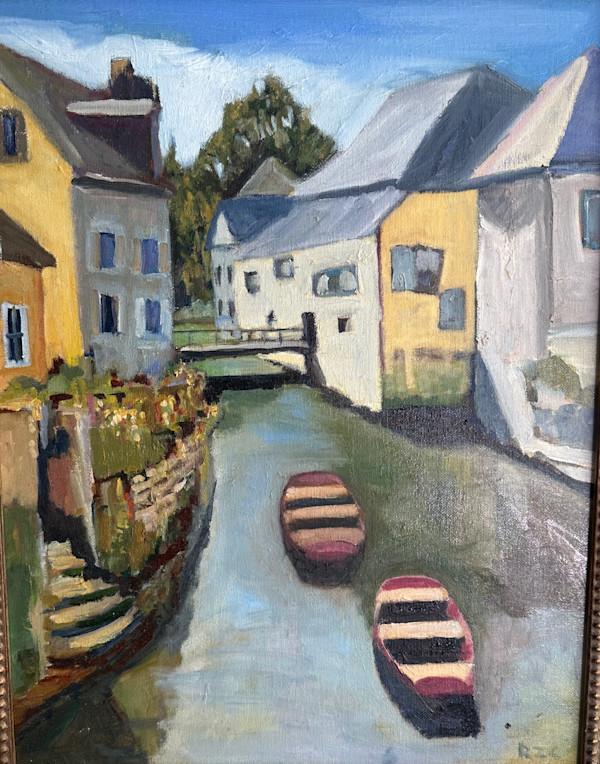 Canal Boats, Bayeux by Robert Zent Chew