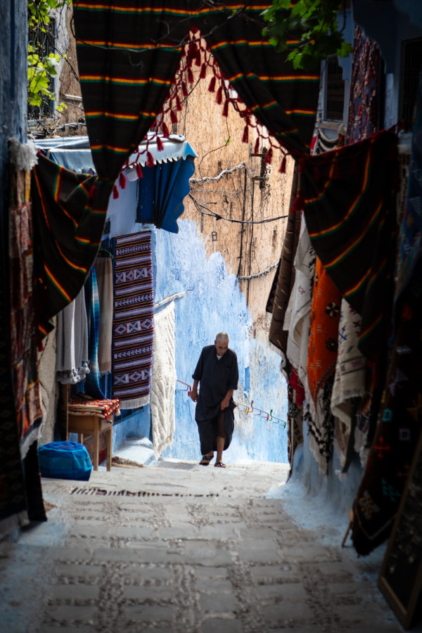 Uphill Battle - Chefchaouen by Eric Renard