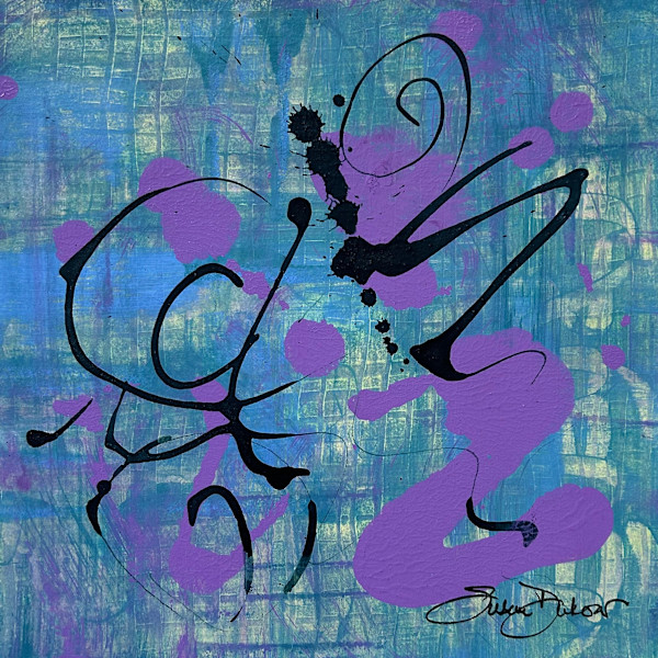 Dancers on Pink & Blue by Susan Dukow