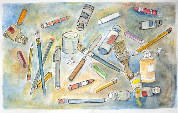 WE LIVE IN A BOX OF PAINTS by David Phelps