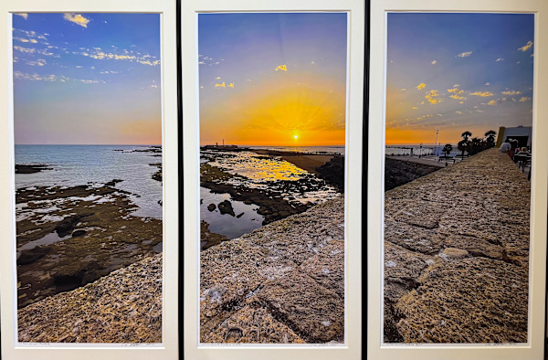 El Faro Sunset Triptych by Lee Cooper