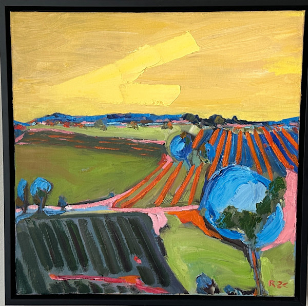 Fields with Yellow Sky by Robert Zent Chew