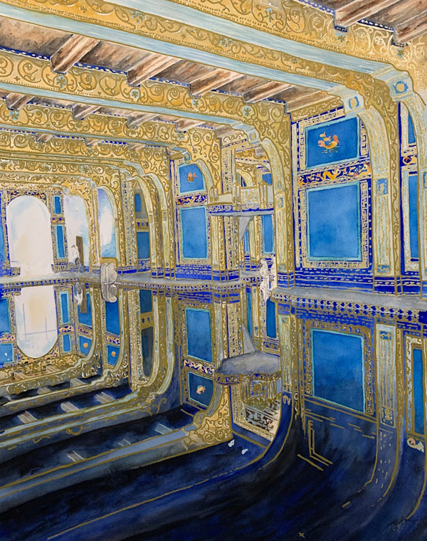 Roman Pool Hearst Castle by Nancy Fint