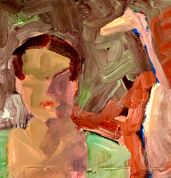 Self Portrait of Frida with Heron by Mel Smothers