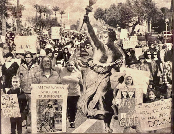 Lady Liberty Leading The People by Karen Fiorito