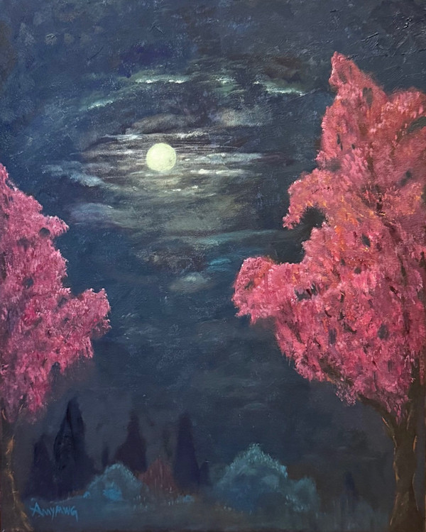 Night Bloom (Amy M. W. Garcia) by Collymore Oil Painters Atelier, Image 1.