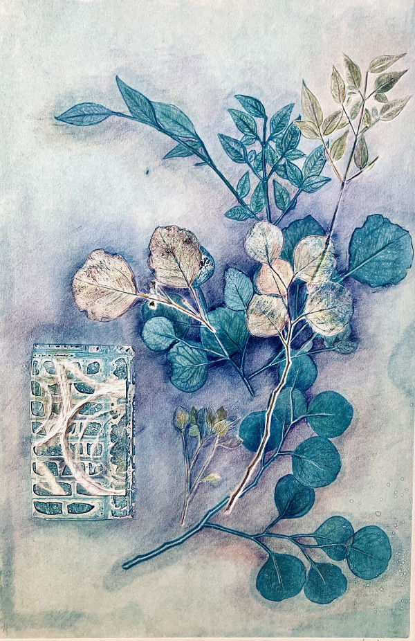 Ghost of Turquoise Leaves by Rhonda Burton