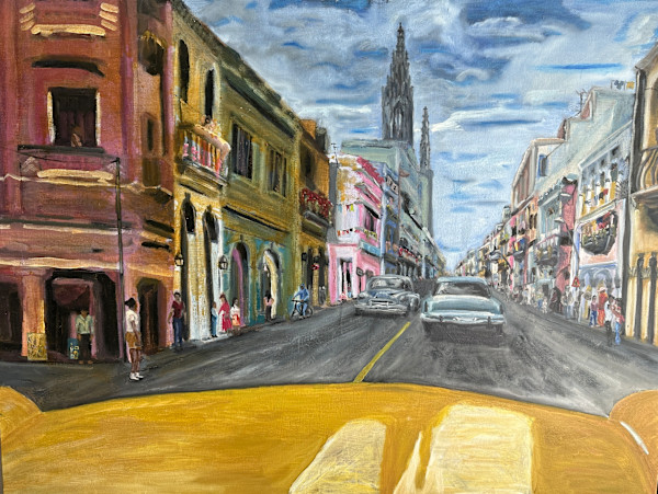Yellow Taxi, Havana by Robert Zent Chew
